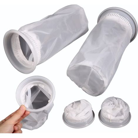 Filtre IBC - 105 mm x 250 mm - Maille 200 - Pour Réservoir Eau de Pluie - Lavable - 2 Pièces (1/5)