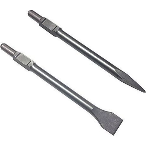 Professional SDS hex ciseau Set 30 50 x 410 mm Douille pointue à froid plat large pour marteau de démolition (1/4)