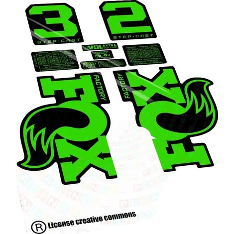 Pegatinas de vinilo adhesivo, diseño duradero, color verde fluorescente. (1/2)