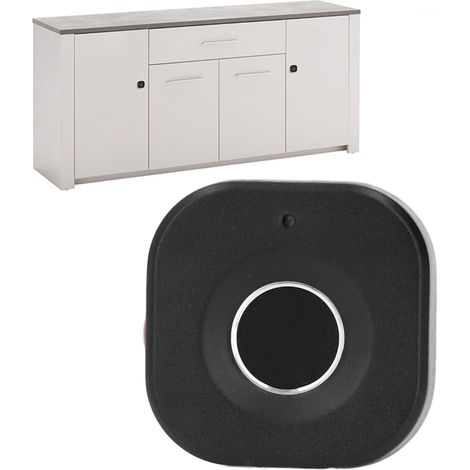 Cerradura por huella dactilar, dispositivo electrónico antirrobo Lockinnov, ABS de 0,47–0,62 pulgadas, con aplicación, 3 pilas AAA, respaldo USB. (1/5)