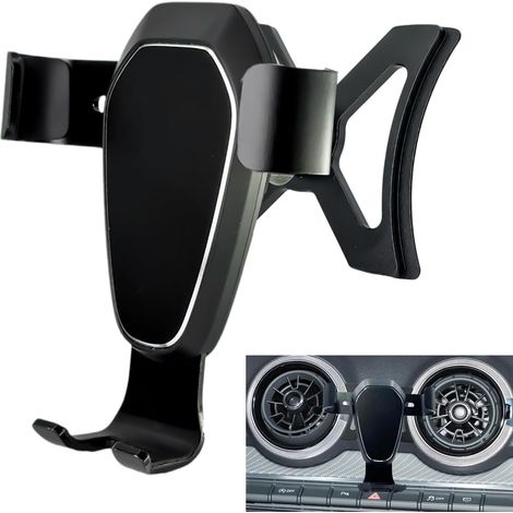 Support Téléphone Voiture pour Audi Q2(2017-2023), 360°Rotation Gravity MéTal Alliage Aluminium Car Air Vent Phone Holder Mount pour iPhone 16 15 et Tout Téléphone (1/5)