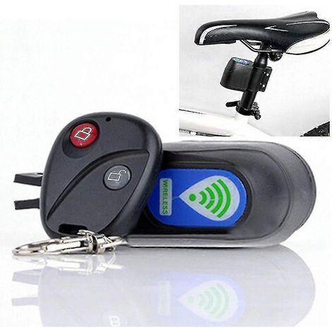 Antivol sans fil avec télécommande et alarme pour vélo