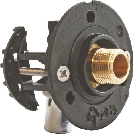 Kit complet de fixation robinet de WC – Raccords à sertir pour tube PER Ø12 – Installation rapide sur plaques de plâtre 9,5 à 25 mm