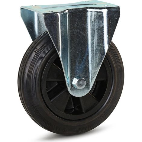 Roue fixe - MESO - Caoutchouc - 250mm - 250kg (1/3)