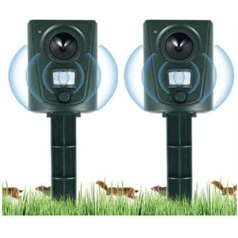 Ultrasonic Repellent for Cats, Dogs and Birds – Waterproof, with Fixing Stake – Ideal for Gardens, Fields and Nurseries (1/4)