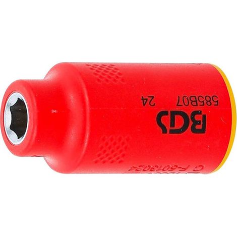 Douille pour Clé VDE Six Pans 10 mm (3/8) - 7 mm - Isolation Sécurisée et Précision, Pro, 1000 V - D-Work