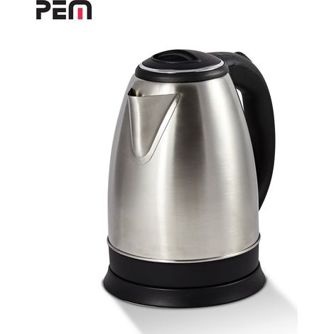 Bouilloire en inox - 1500W Capacité 1.8L - PEM KT-161