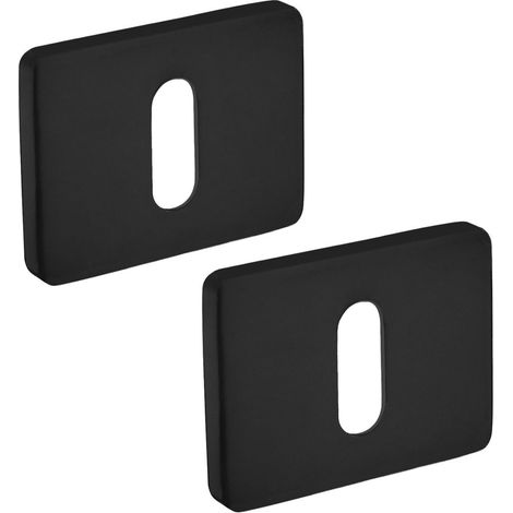 Placa de llave rectangular LP2 NEGRA 52x40 (1/2)
