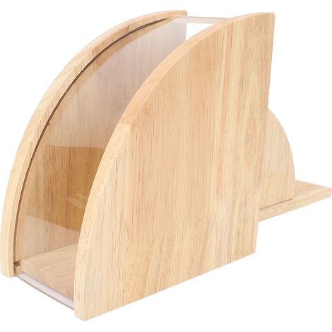 Porte-filtre anti-poussière, porte-filtre à café en forme d'éventail, organisateur de filtres à café en bois massif (1/5)