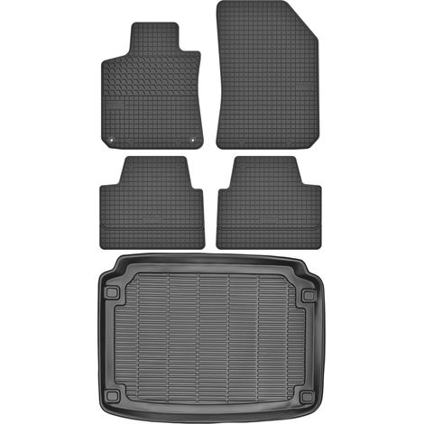 Peugeot 308 II Hatchback a partir de 2013 SET - Alfombrillas de goma para coche + alfombrilla para maletero