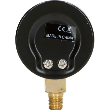 1/8 BSPT-Vakuummeter, abgedichtetes Messing, Vakuumdruckmessgerät für Wasser und Öl, robuste Gewindeverbindung (1/5)