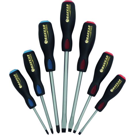 DRAKKAR-TOOLS - Tournevis avec lame traversante plat et Phillips® - boîte carton de 7 pcs - 13338 (1/3)