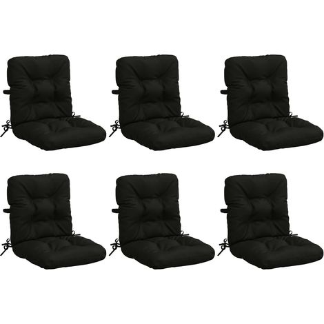 Cojines para Sillas de Respaldo Alto en 6 Piezas VIANEN 6 pcs vidaXL (1/5)