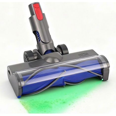 Brosse de rechange pour aspirateur Roborock H6 H7 : brosse turbo en forme de V à dégagement rapide avec voyant LED vert pour sols durs, carrelage et parquet.