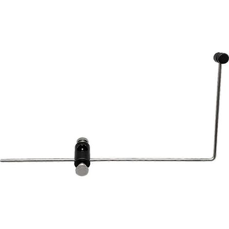 Tragbarer Fliegenbindestock mit 360°-Drehung und mehrfacher Verstellmöglichkeit – Schwarz