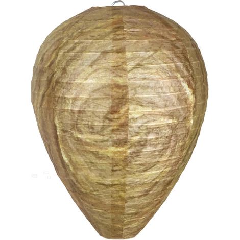 4 pièces Getingbo Lockbete Suspendu Faux Nid Anti-Guêpes, Papier Non Toxique Répulsif Abeilles (1/5)