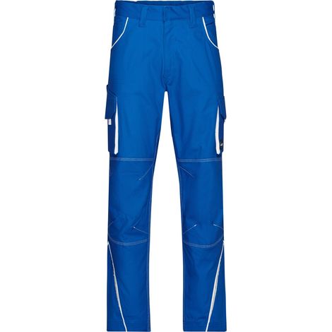 James & Nicholson Funktionelle Arbeitshose JN847 Gr. 56 royal/white (1/5)