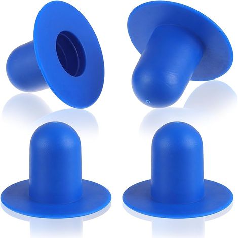 Lot de 4 Bouchons de Piscine, Bouchons d'étanchéité de Piscine, Bouchons de Remplacement pour Pompe de Filtration, adaptés aux Pompes de Filtration Intex et Bestway (Bleu)