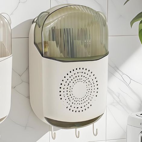Soporte para cubiertos, cesta para palillos, soporte adhesivo de pared para armarios, cocinas y dormitorios. (1/5)