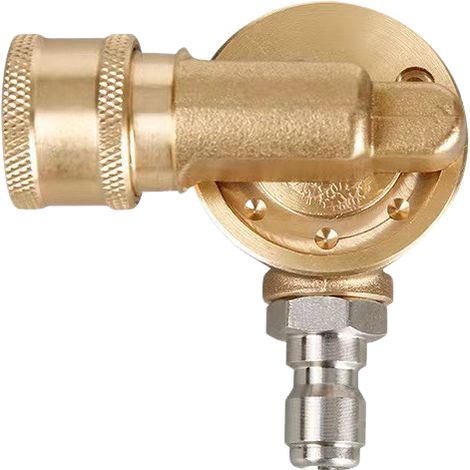 Pistolet à eau haute pression 1/4 joint 7 vitesses conversion universelle 360 degrés sans angle mort accessoires de buse de nettoyage (1/5)
