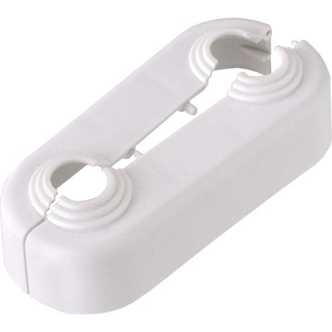 Cornat T383900 Rosace double -10 - 18 mm ,Blanc, 2 pieces