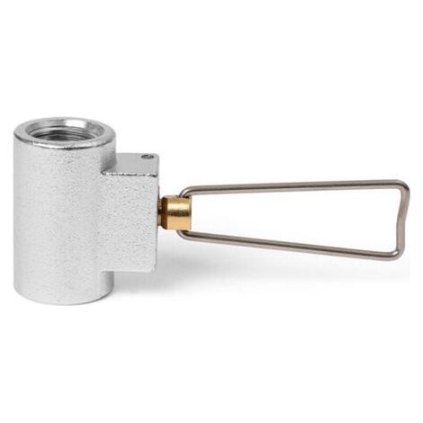 Lntyq Convertisseur de gaz, valve de remplissage de réservoir de gaz extérieur en alliage d'aluminium, joint de remplissage mutuel de réservoir de gaz givré pour le camping et la randonnée, v (1/5)