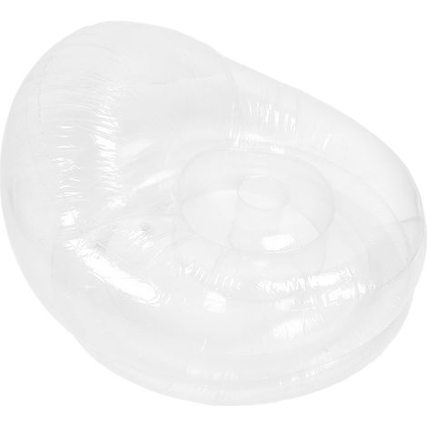 Fauteuil gonflable transparent en PVC, pouf gonflable amusant pour intérieur extérieur salon chambre jardin piscine plage camping, 1 pièce (1/5)