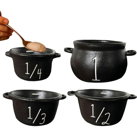 Chaudron de sorcière d'halloween, Chaudron de sorcière mystérieux de Cuisine, Chaudron de sorcière Noir, décoration d'halloween Gothique, Cadeaux de fête fantastiques pour Les fêtes à thème (1/5)