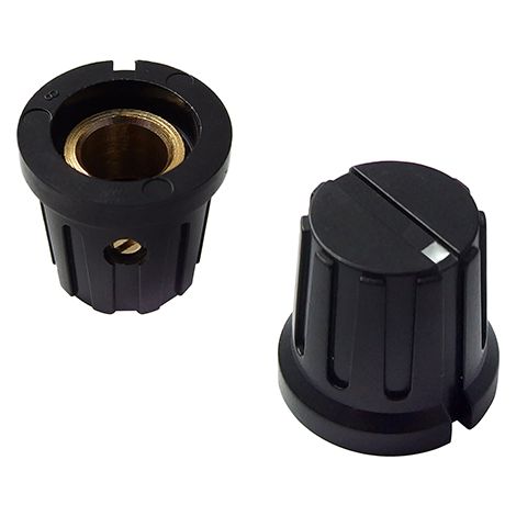 Pomo negro CON indicador 15MM