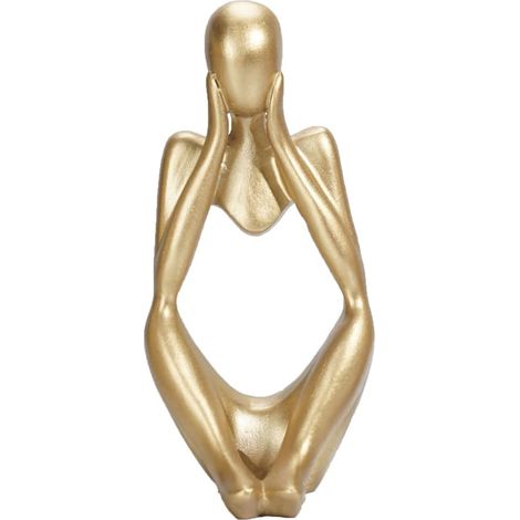 Figurine penseur abstrait en résine pour décoration de maison bureau et étagère art moderne pour salon (1/5)