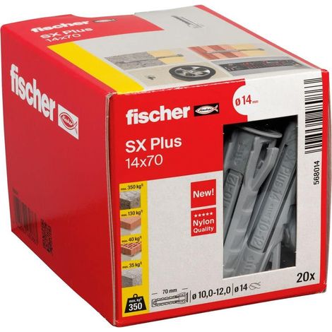 Fischer SX PLUS Tassello ad Espansione Nylon 70 mm 14 mm
