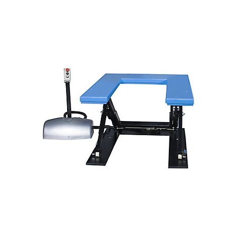 Mesa elevadora plana  plataforma en U  carga máx 1000 kg 