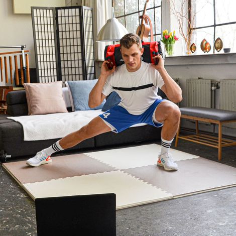 Set De 2 Alfombrillas EVA Fitness 90x90x2,5cm - Suelo Puzzle Gym Tatami Sport (1/5)
