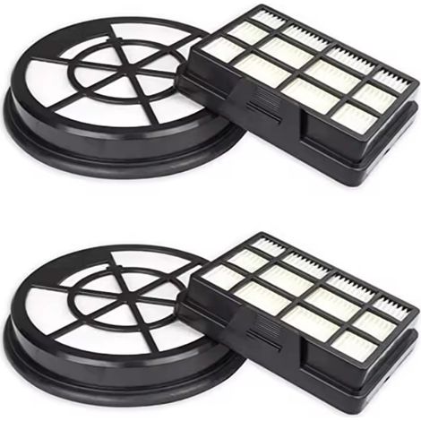 Set Di Filtri Per Aspirapolvere Bosch Bgc05aaa1/Bgs05a220/Bgs05aaa2 (2 Filtri Di Ingresso Aria + 2 Filtri Di Uscita Aria)