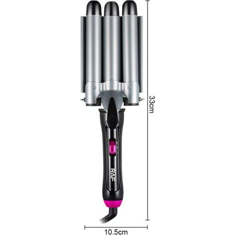 Fer À Friser Rouleaux - Diamètre 19 mm - Température Réglable - Pour Boucles Paresseuses Et Cheveux Longs - 1 Pièce (1/5)