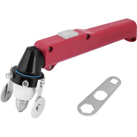 Tête de torche rouge pour machine de découpe plasma, avec clé.