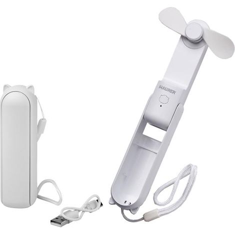 VENTILATORE MINI PORTATILE """SAKURA""" BATTERIA RICARICABILE MAURER