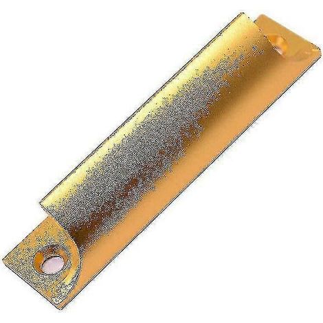 Poignée en alliage d'aluminium pour portes et placards, finition noire, 90 mm x 20 mm, entraxe de 76 mm, vendue à l'unité (1/2)