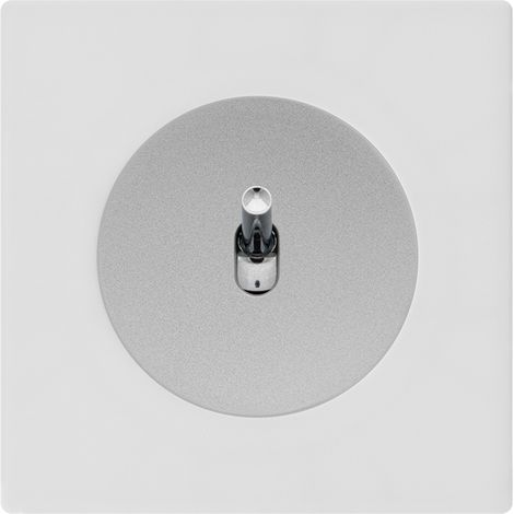 Fontini – Va-et-vient ALU avec manette chrome – 10 AX 250 V – Installation encastrée – Bornes automatiques 2 x 1,5 mm²
