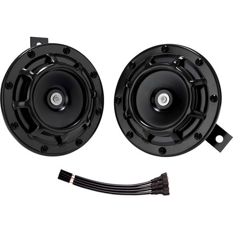 Klaxon 12 V pour voiture, double tonalité (aigus et graves), puissance sonore de 130 dB, étanche. Convient aux voitures, camions, SUV, etc. (1/5)