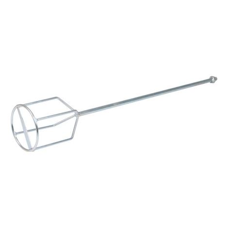Kubala Malaxeur à mortier en acier galvanisé Ø100 × 500 mm pour perceuse et mélangeur électrique