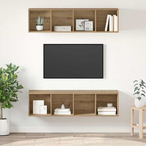 vidaXL TV-Schrankset 2 pcs Artisan-Eiche Holzwerkstoff (1/5)