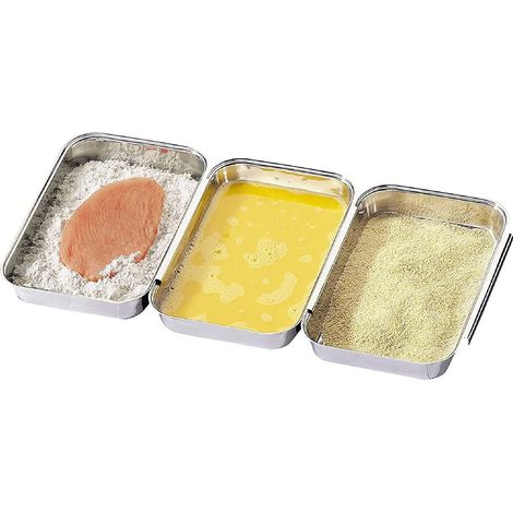 Küchenprofi Set de panure 3 pièces acier inoxydable 0801102803 (1/5)