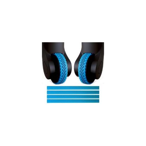 Adatto al set di 4 coperture per valigie Lntyq, copriruota in silicone blu per valigie, copertura protettiva per valigia da viaggio, riduce rumore e vibrazioni.