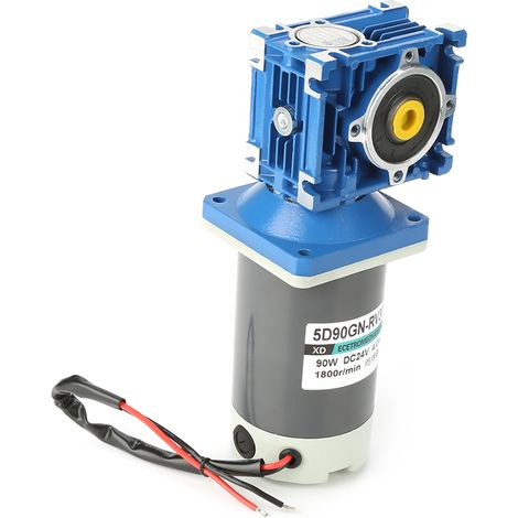 Moteur à engrenage à vis sans fin DC24V 90W 5D90GN-RV30 à vitesse réglable avec autoblocage (80k) (1/5)