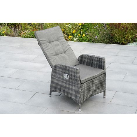Bologna Set 7tlg 6 Sessel Tisch 195x93cm Kissen