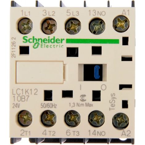 Leistungsschütz 12A 3P 24V AC 1Z 0R LC1K1210B7