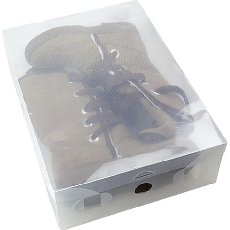 Organizador de zapatos, diseño apilable, juego de 20 piezas, transparente (1/2)
