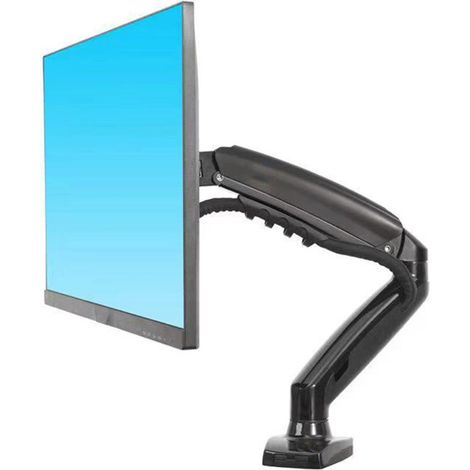 Support bras articulé pour moniteur unique, inclinaison +85°/-30°, charge 2-9 kg, support vertical réglable en hauteur pour écran 17 à 30 pouces. (1/5)