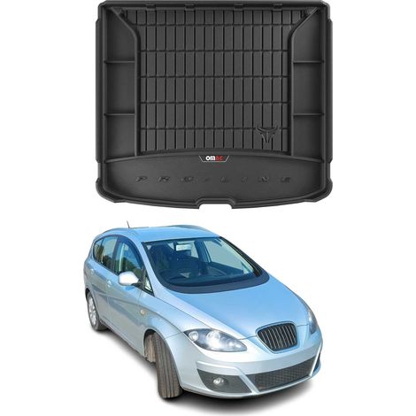 OMAC Tapis de Coffre 3D TPE Premium Compatible avec Seat Altea XL 2004-2015 - Bac de Protection de Coffre Intérieur antidérapant Revêtement de Coffre Bords Hauts pour Voiture Noir (1/5)